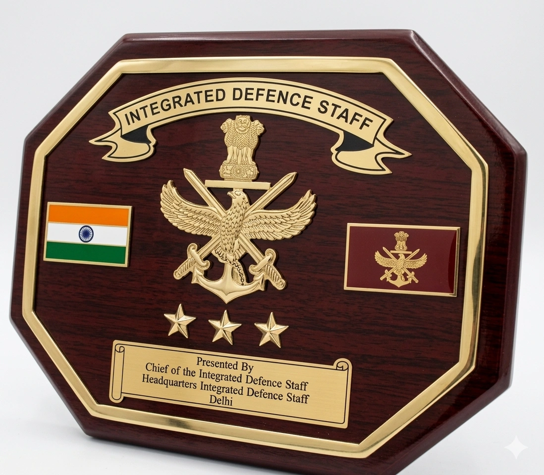 Integrated Defence Staff (IDS) Official Crest Plaque
